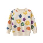 Casual Sweatshirt,Bear Print Round Collar Sweatshirt,Spring Sweatshirt 15