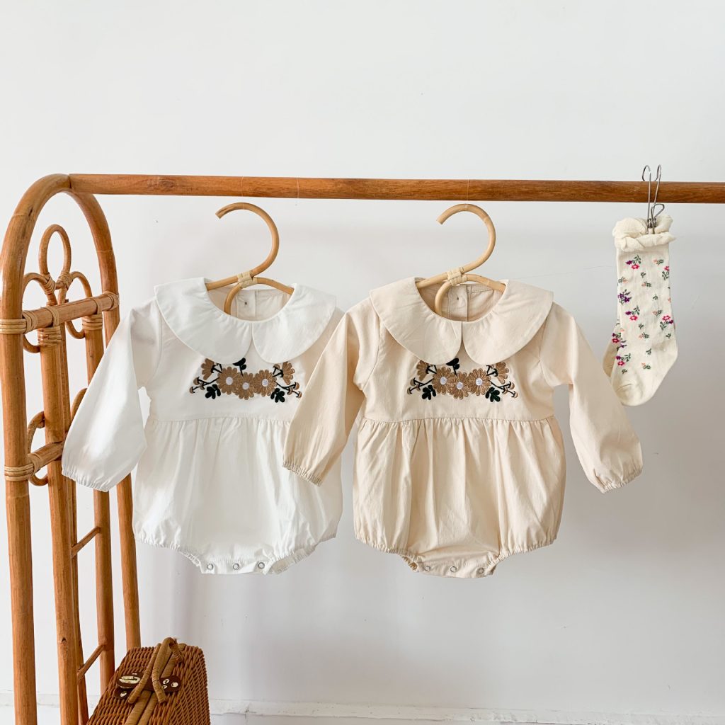 Embroidered Floral Onesies 2