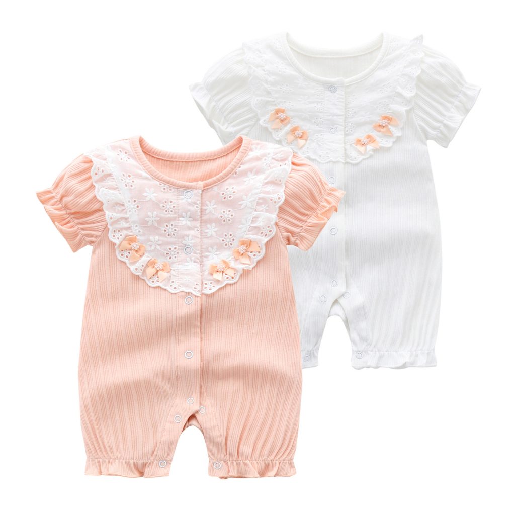Baby Girl Lace Romper 1