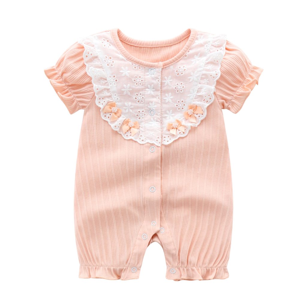 Baby Girl Lace Romper 4