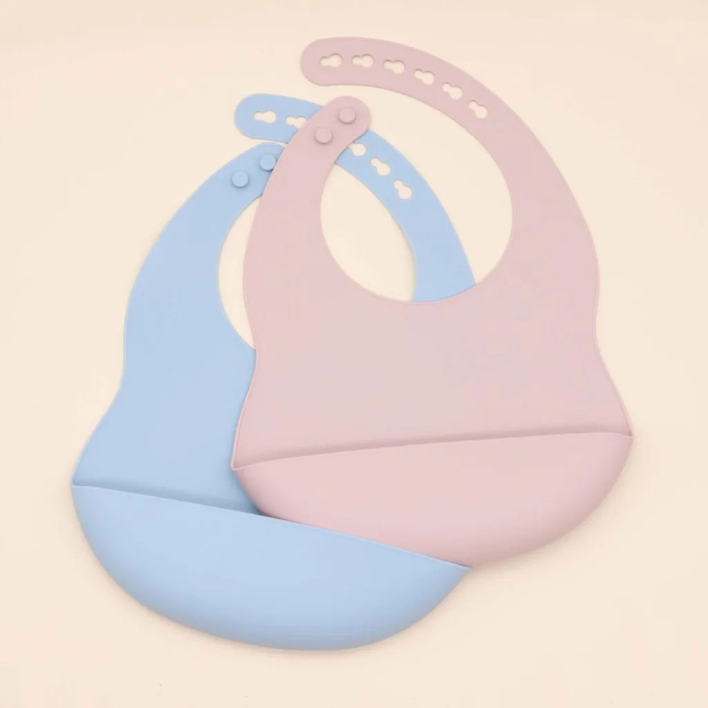 Solid Color Baby Bibs 3