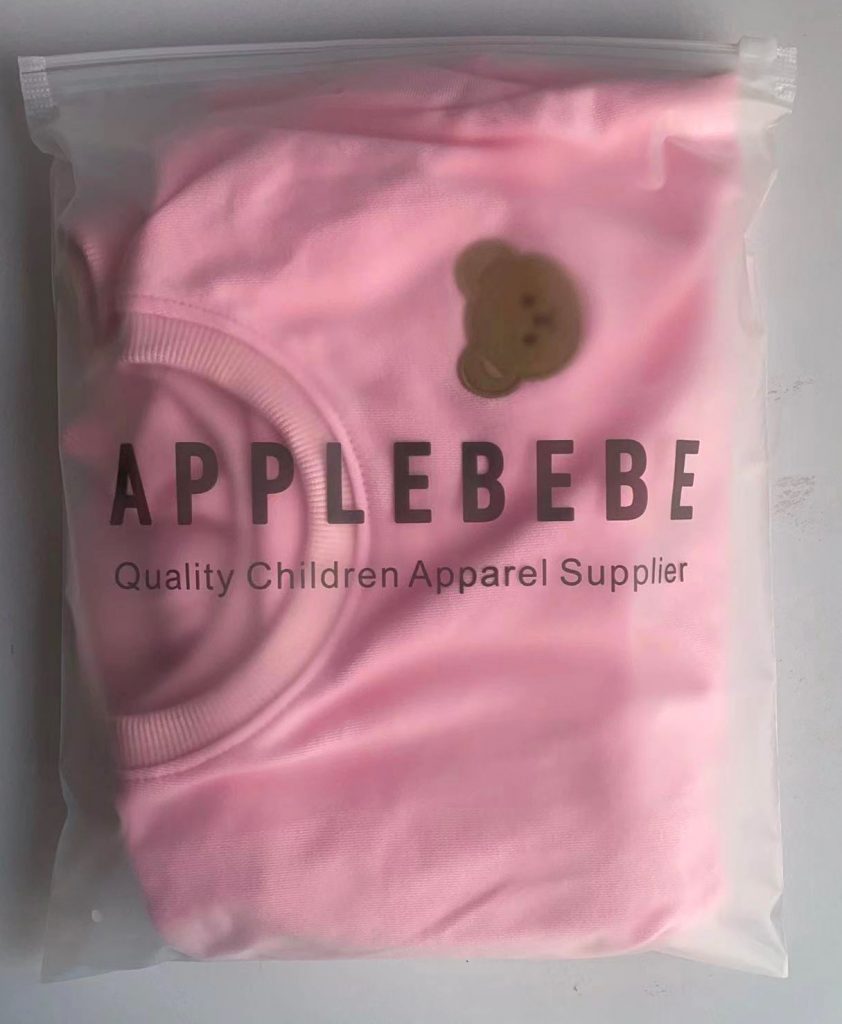 Clothes Packed in Product Bags Custom Label Packaging Baby Clothing 1