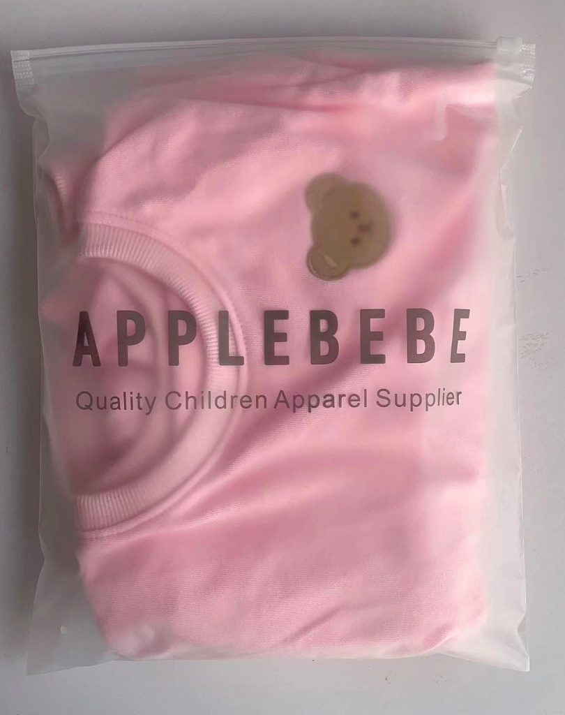 Clothes Packed in product bags for Private label children's clothing manufacturers