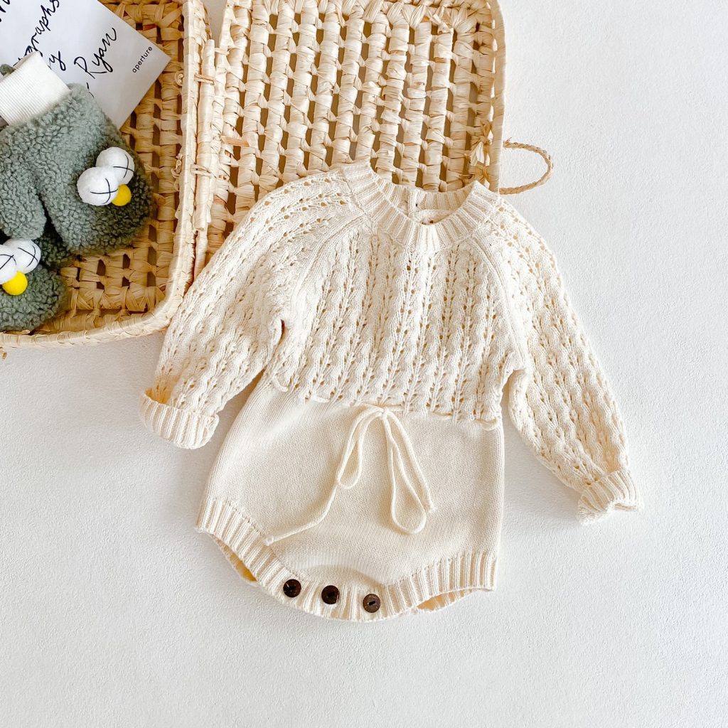 Knitted Bodysuit Baby Hot Sale 1