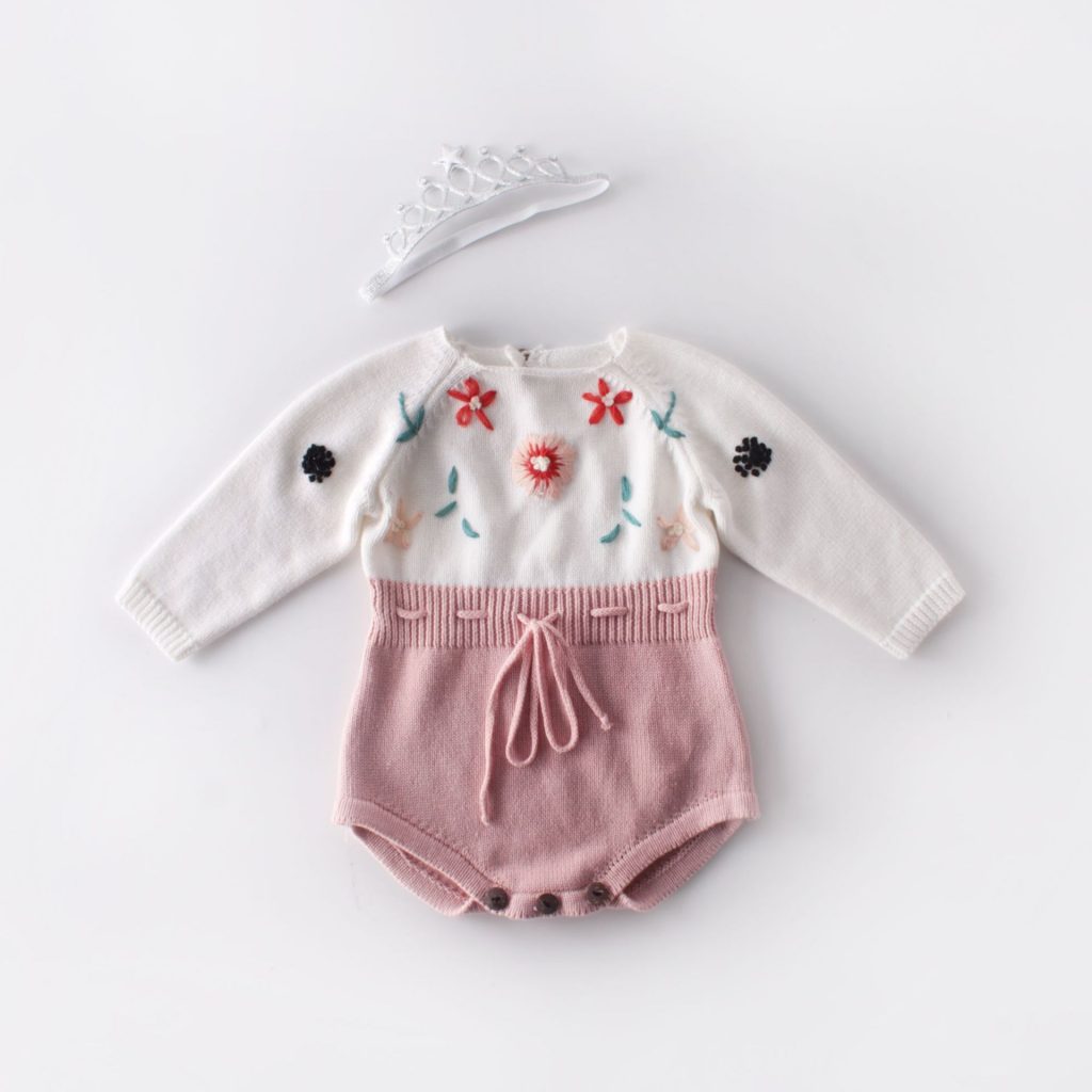 baby Grl long sleeve onesies 1