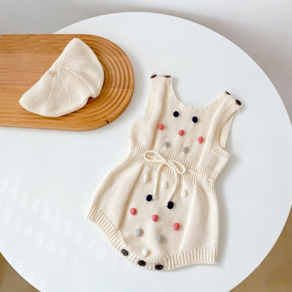 Handmade Baby Girk Knit Jumpsuit 4