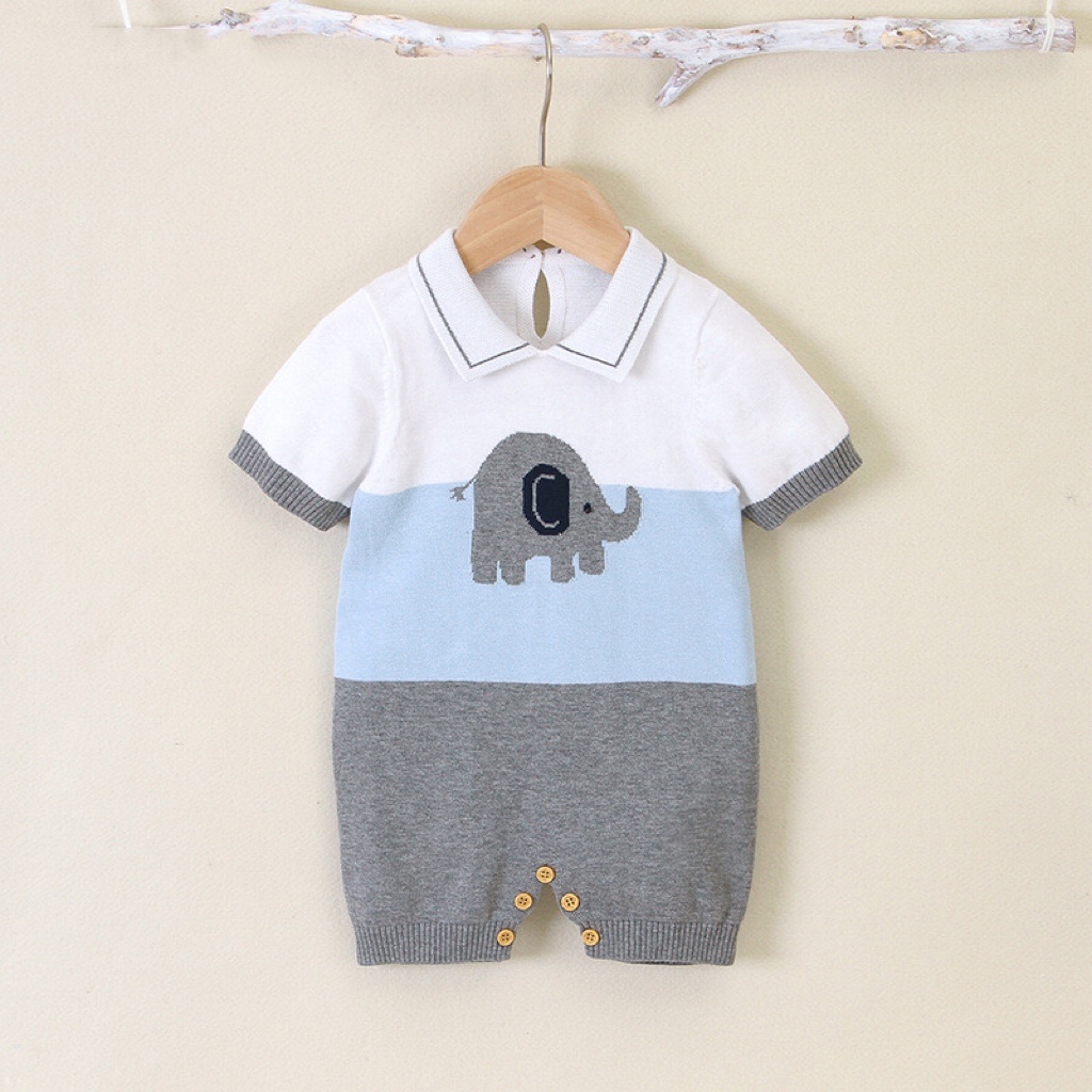 Baby Boy Knitted Romper 3