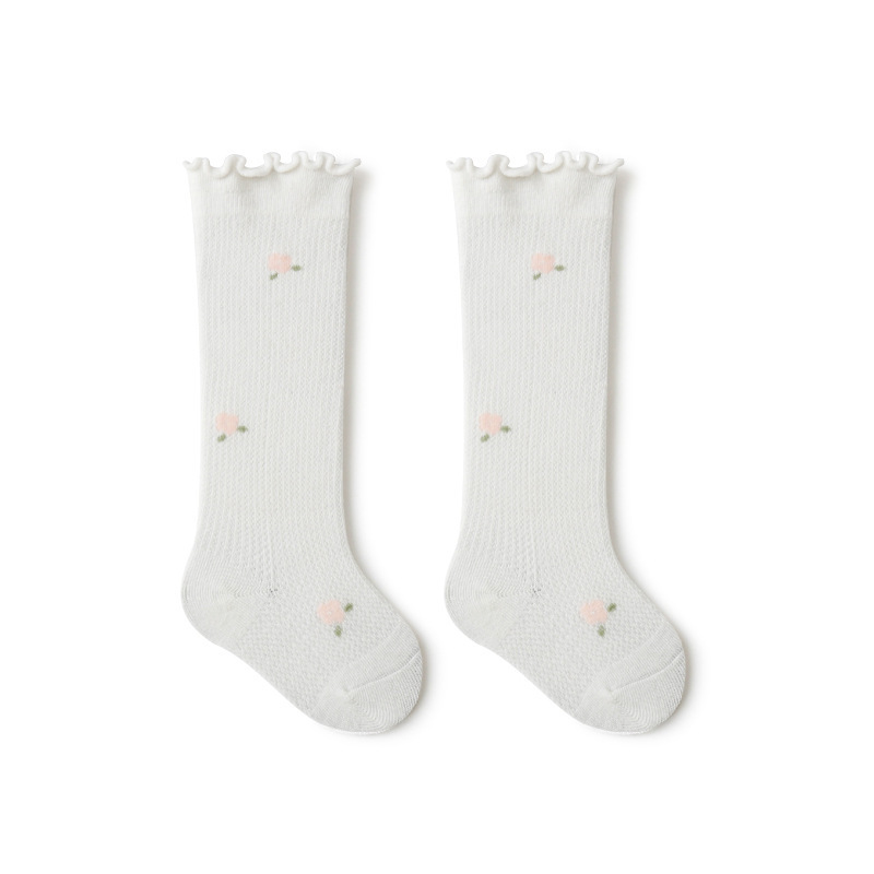 Girls Ruffle Knitted Knee Socks 2