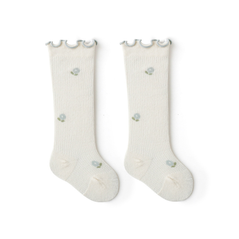 Girls Ruffle Knitted Knee Socks 6