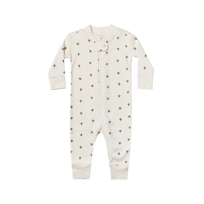 Fashion Newborn Jumpsuit Baby Striped & Moon Graphic Zipper Front ...