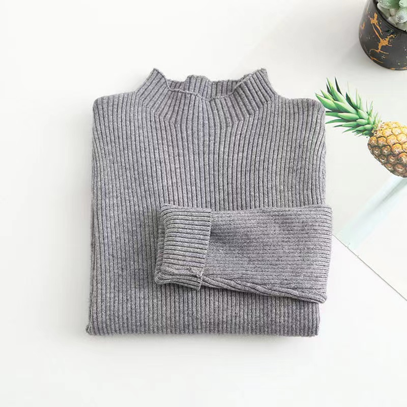 Solid Knitting Sweater 17