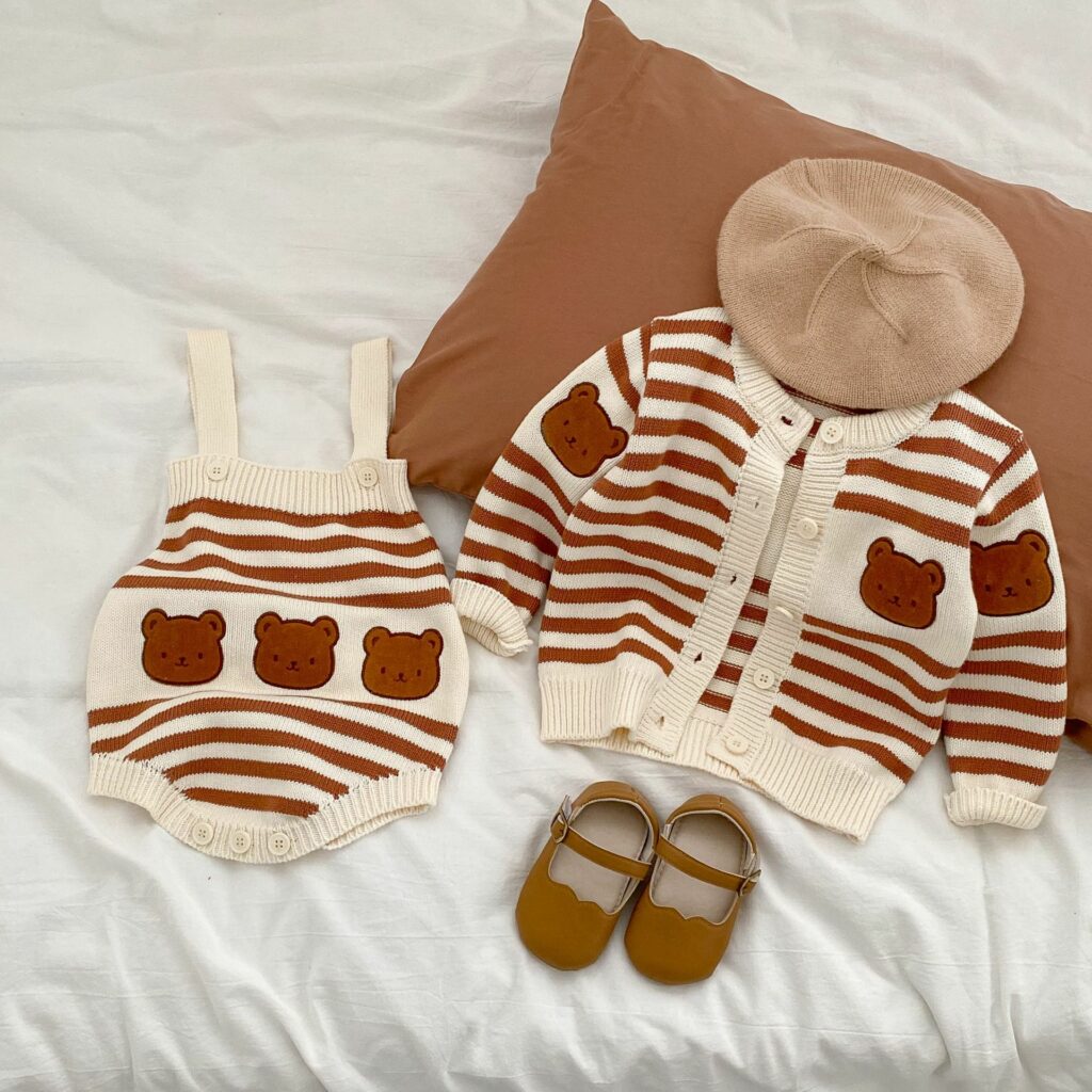 Baby knit Cardigan Sets 1