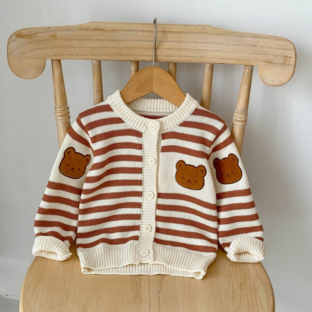 Baby knit Cardigan Sets 4