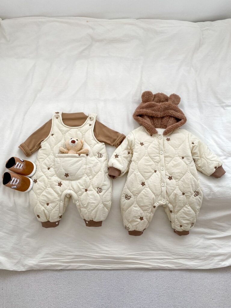 Infant Baby Jumpsuit In Winter 1