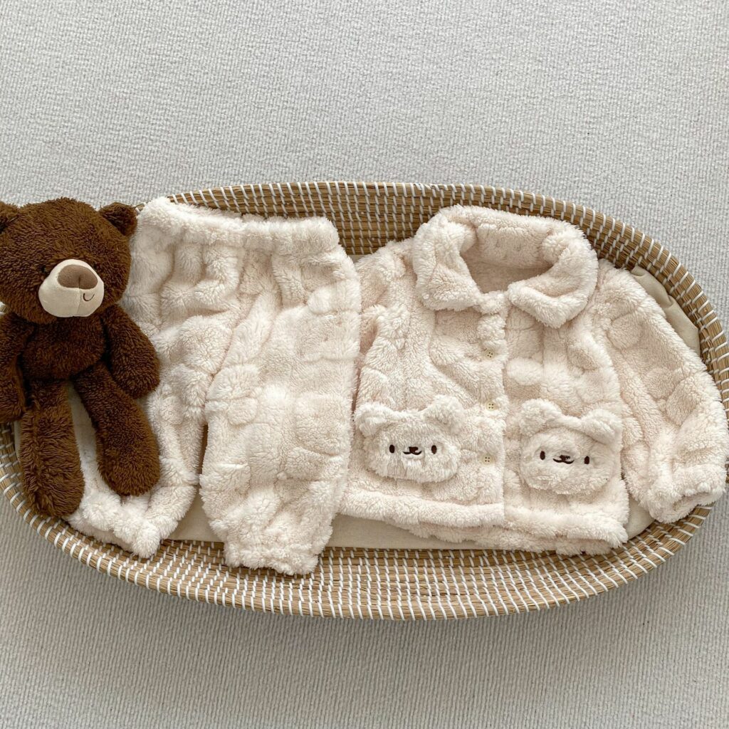 Baby Plush Cardigan In Sets In Winter 7
