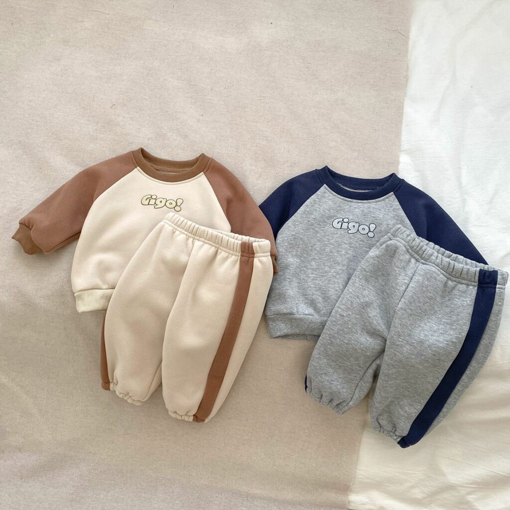 Baby Plush Cardigan In Sets In Winter 1