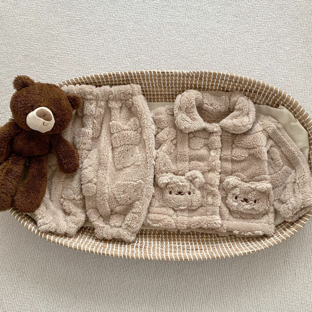 Baby Plush Cardigan In Sets In Winter 9