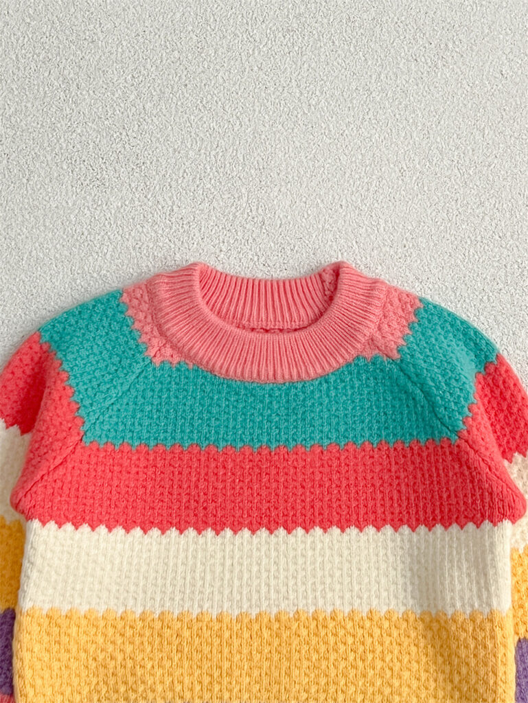 Rainbow Knitting Sweater 5