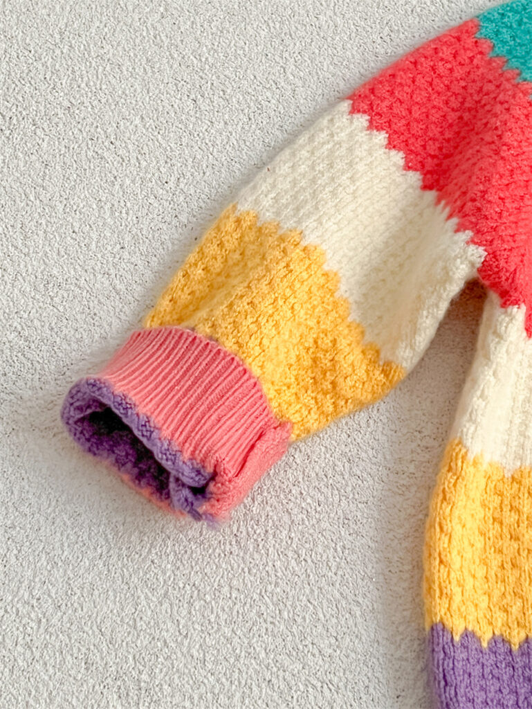 Rainbow Knitting Sweater 6