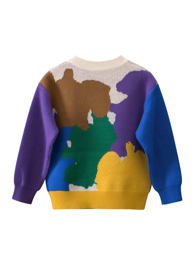 Kids Colors Patchwork Pullover 2