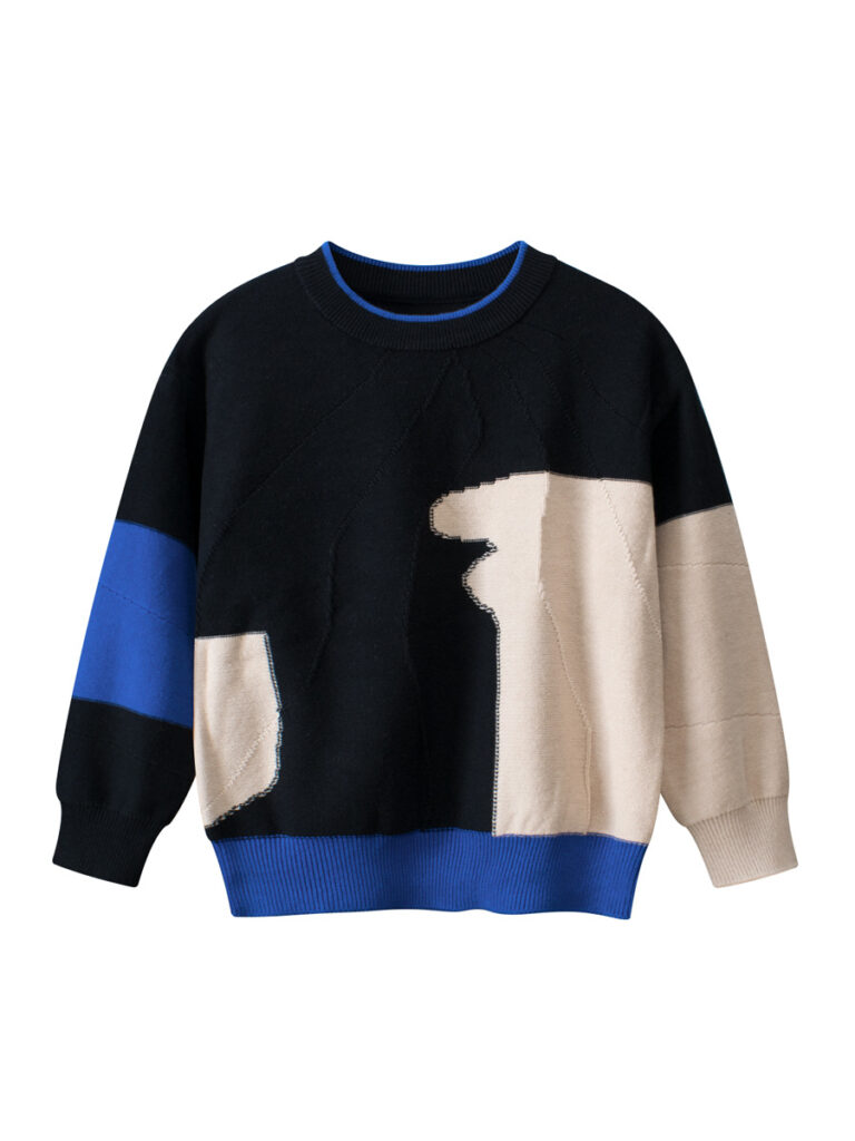 Kids Colors Patchwork Pullover 1