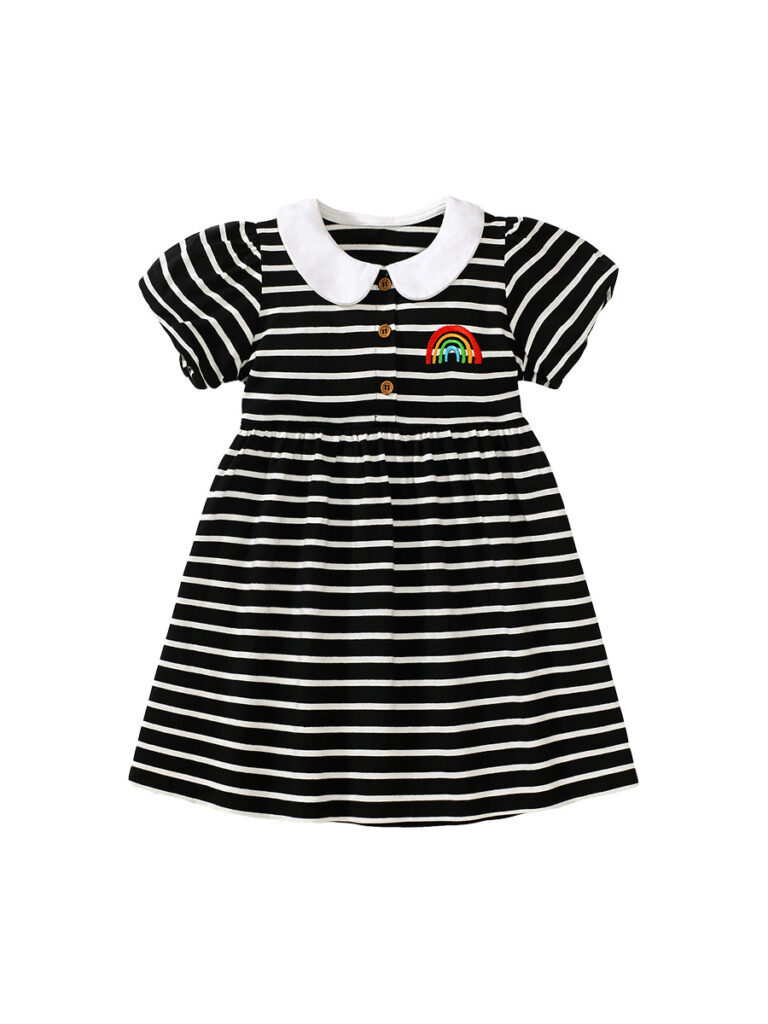 Girls Striped Dress Wholesale 6