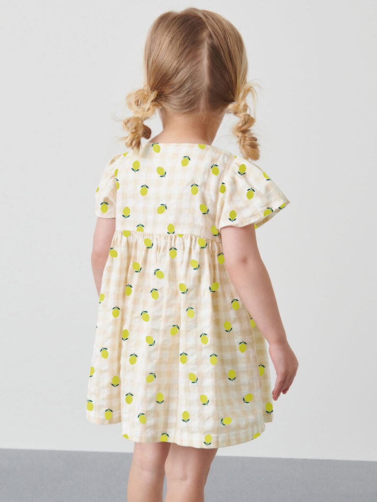 Girls Yellow Dress Wholesale 3