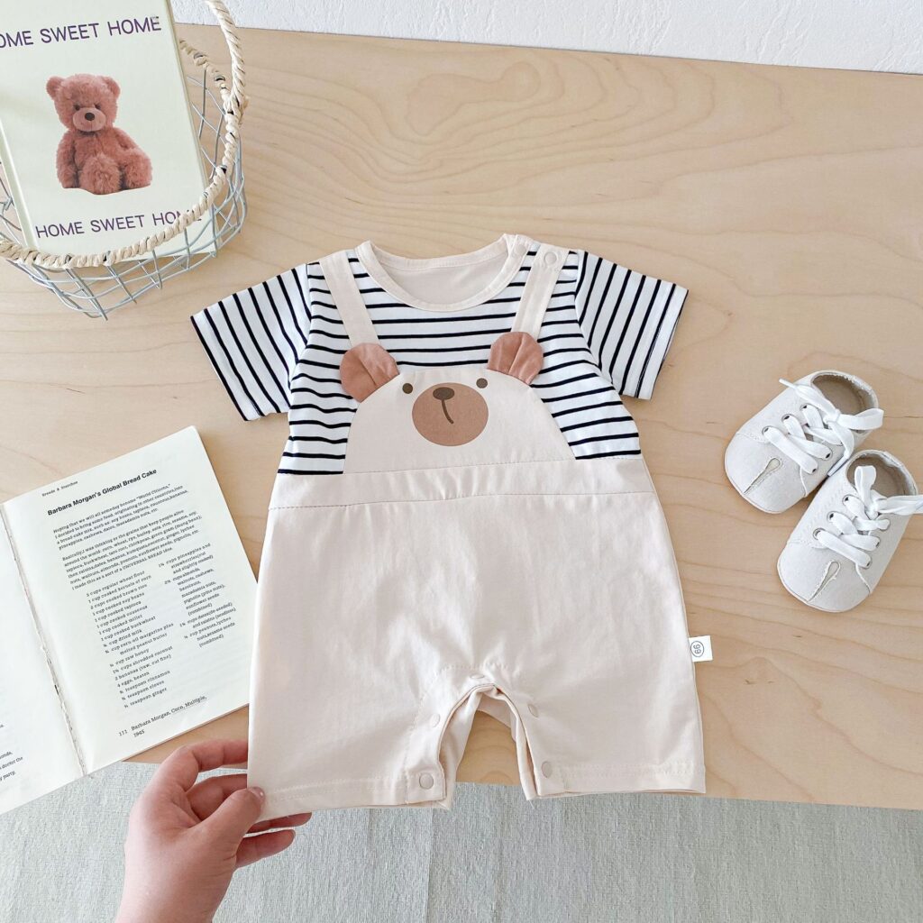 Summer Striped Romper Wholesale 3