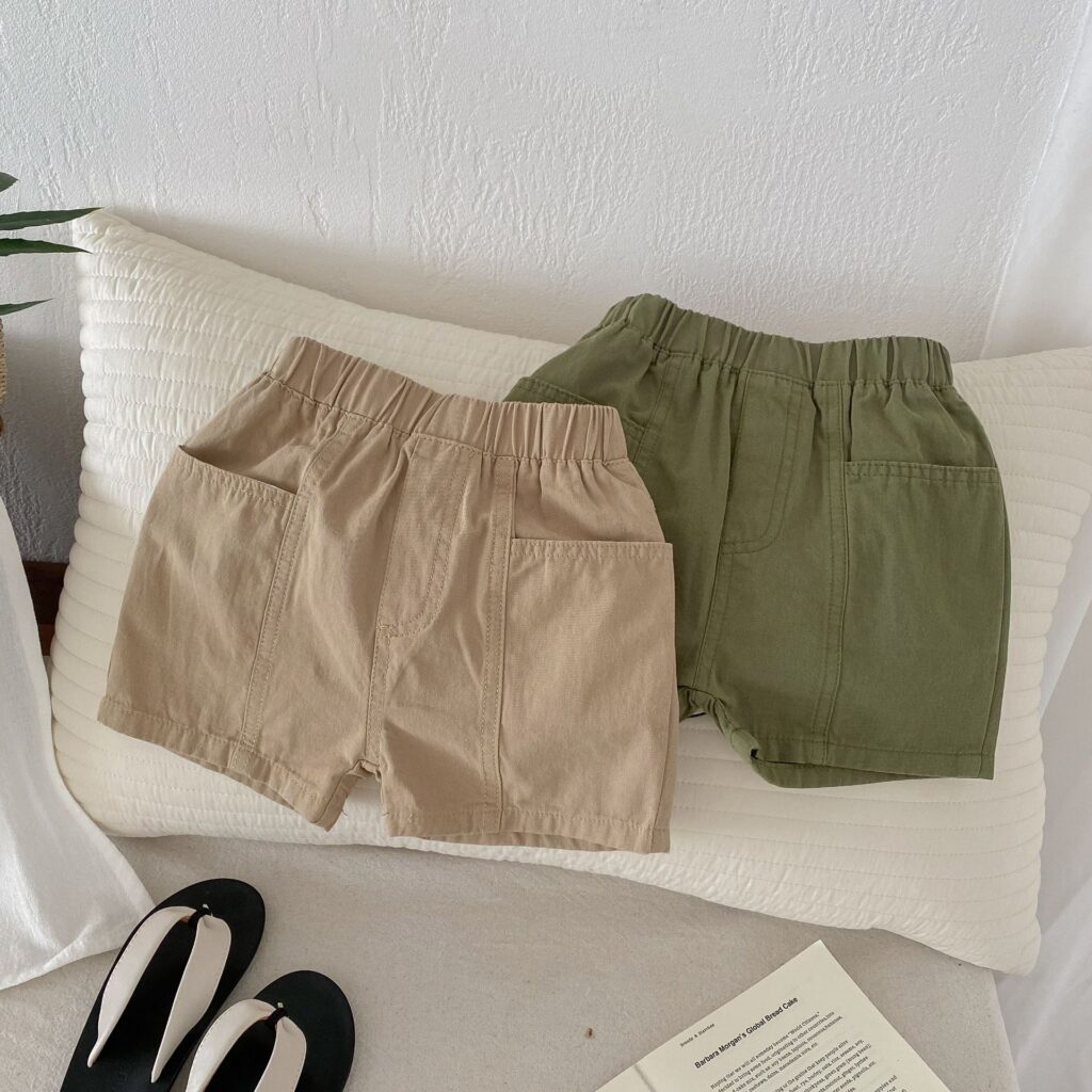 Kids Plain Cool Shorts Wholesale 1