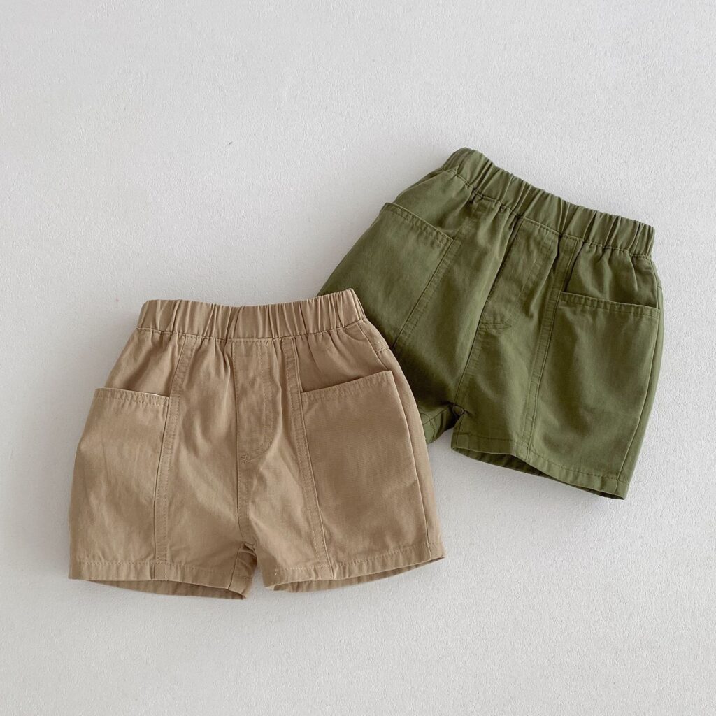 Kids Plain Cool Shorts Wholesale 2