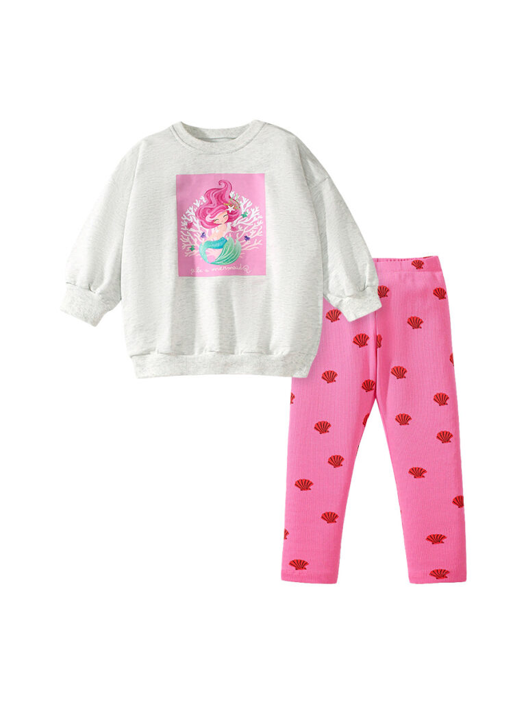 Girl Clothes Sets on Sale Spring and Autumn Girls Cute Mermaid Princess ...