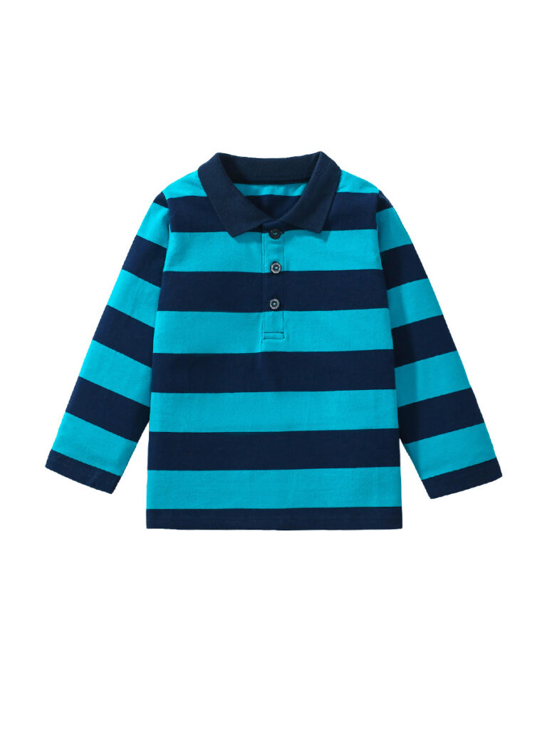 Long Sleeves Kids Polo Shirt 5