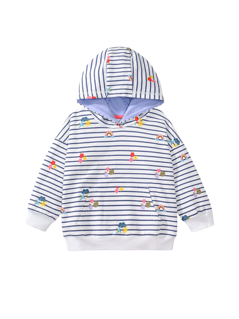 Striped Hoodie For Girl 5