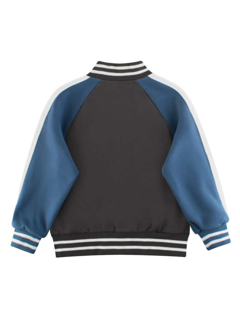 Autumn Color Patchwork Baseball Coat 4