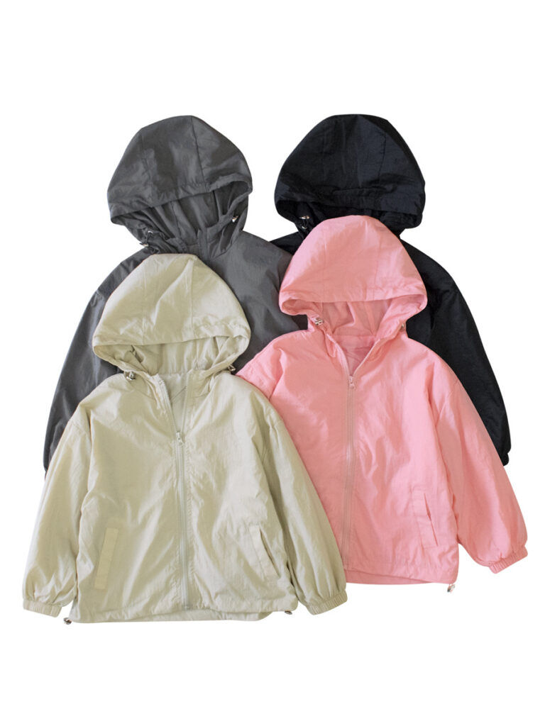 Zipper Hooded Coat For Kids 1