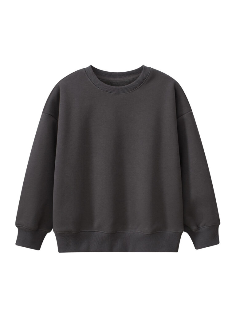 Kids Simple Plain Pullover 6