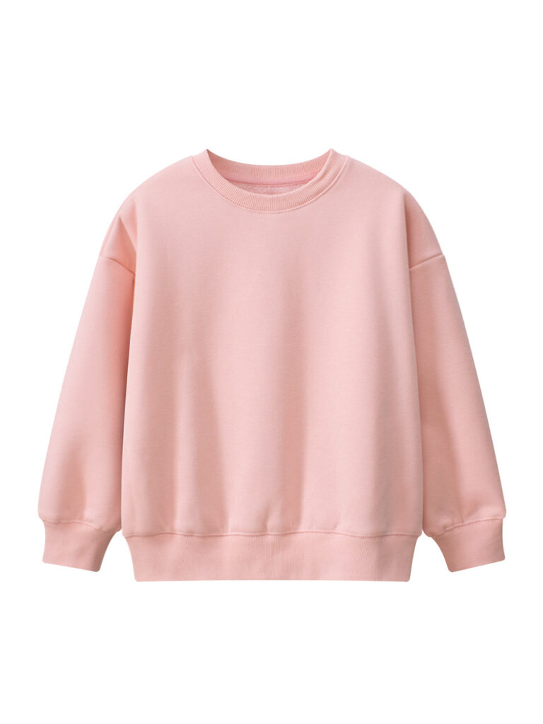 Kids Simple Plain Pullover 5