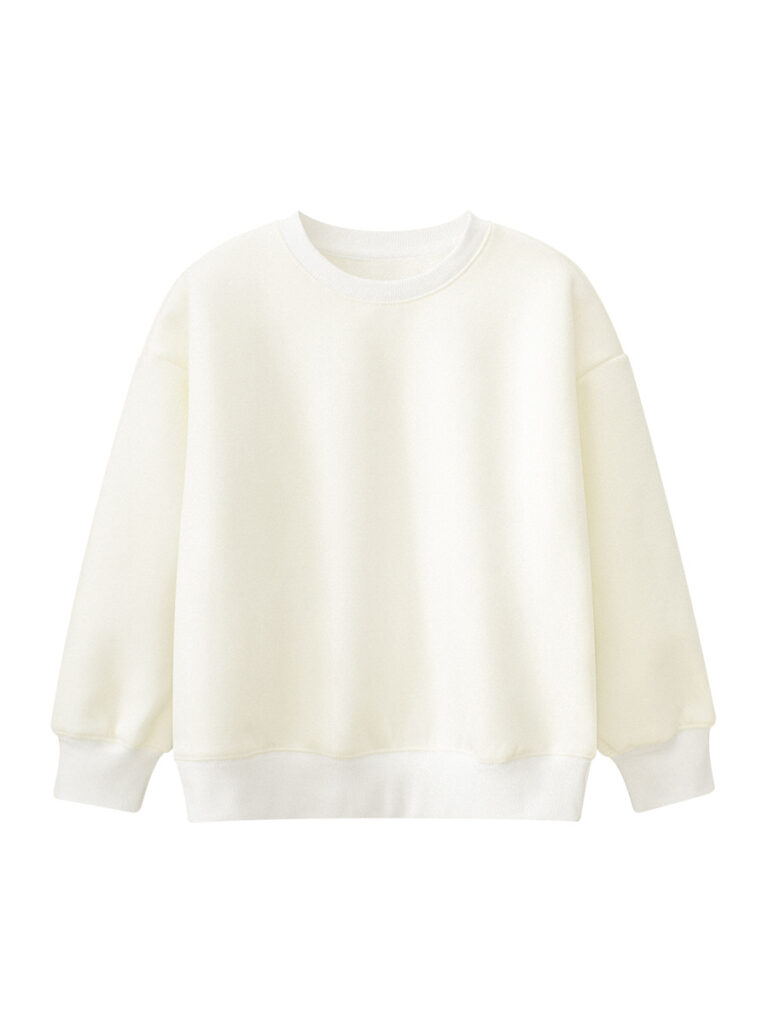 Kids Simple Plain Pullover 4