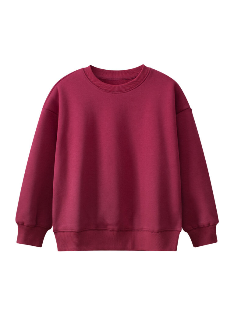 Kids Simple Plain Pullover 2