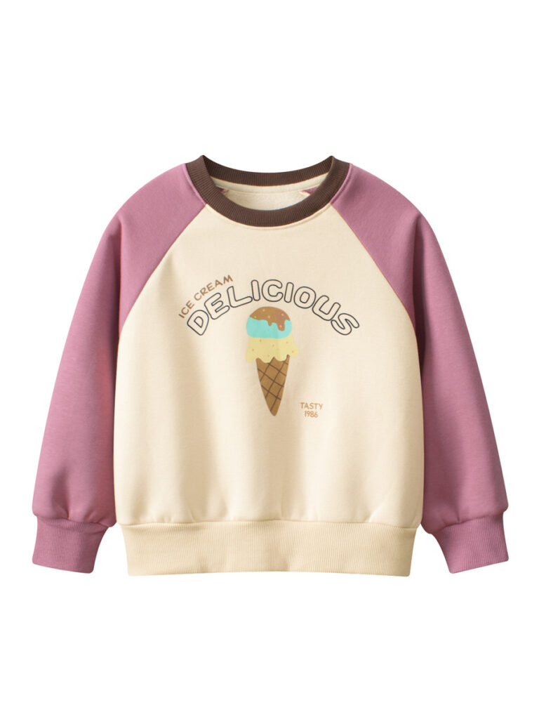 Kids Warm Cartoon Printed Pullover 1