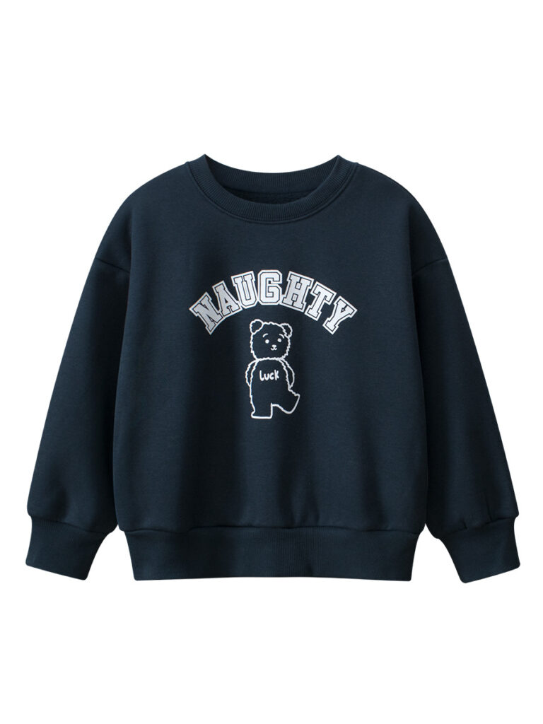 Kids Warm Cartoon Printed Pullover 2