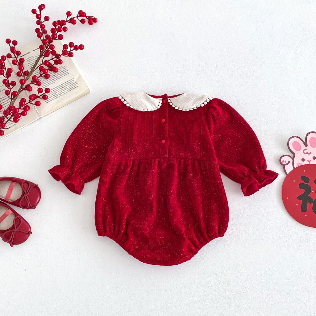 Spring Baby Red Clothing 4