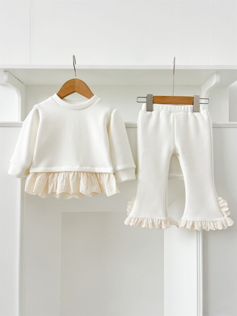 Fleece-lined Top and Bottom Set for Autumn 4