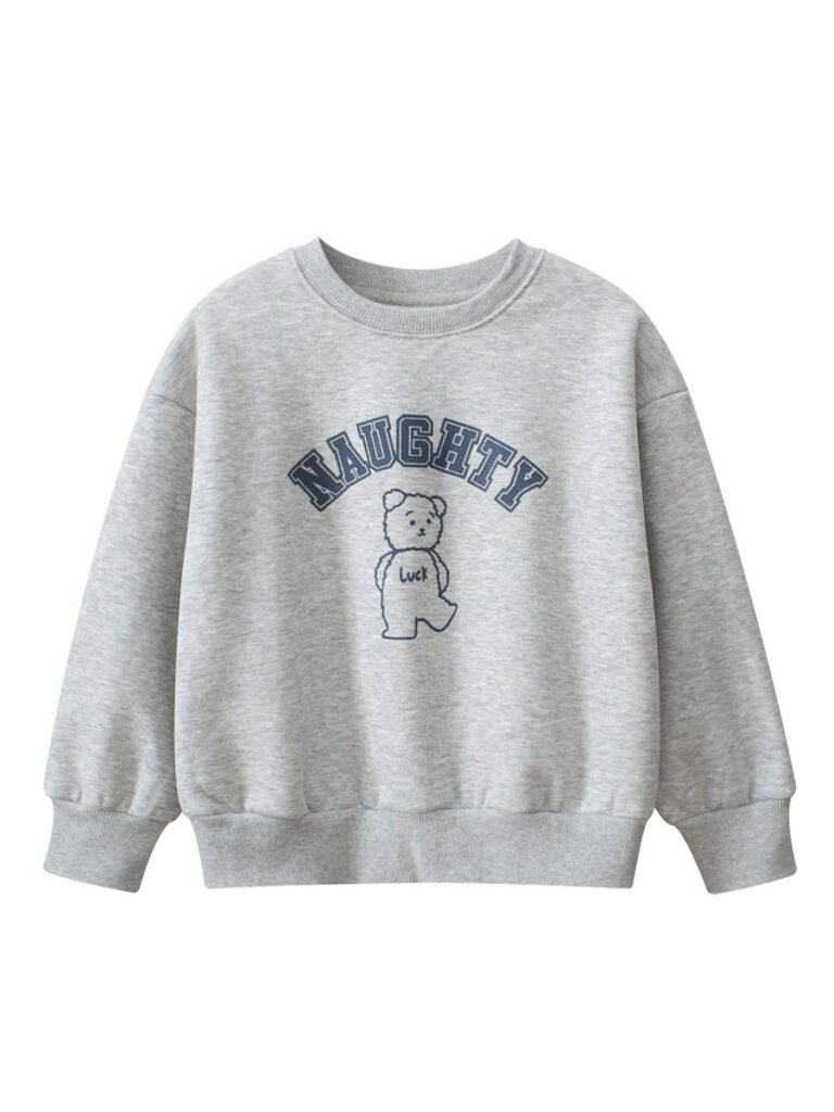 Kids Warm Cartoon Printed Pullover 3