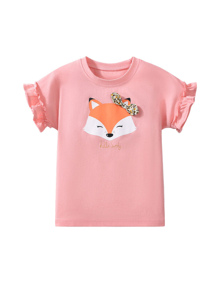 Cartoon Printed T-Shirt for Girls 5