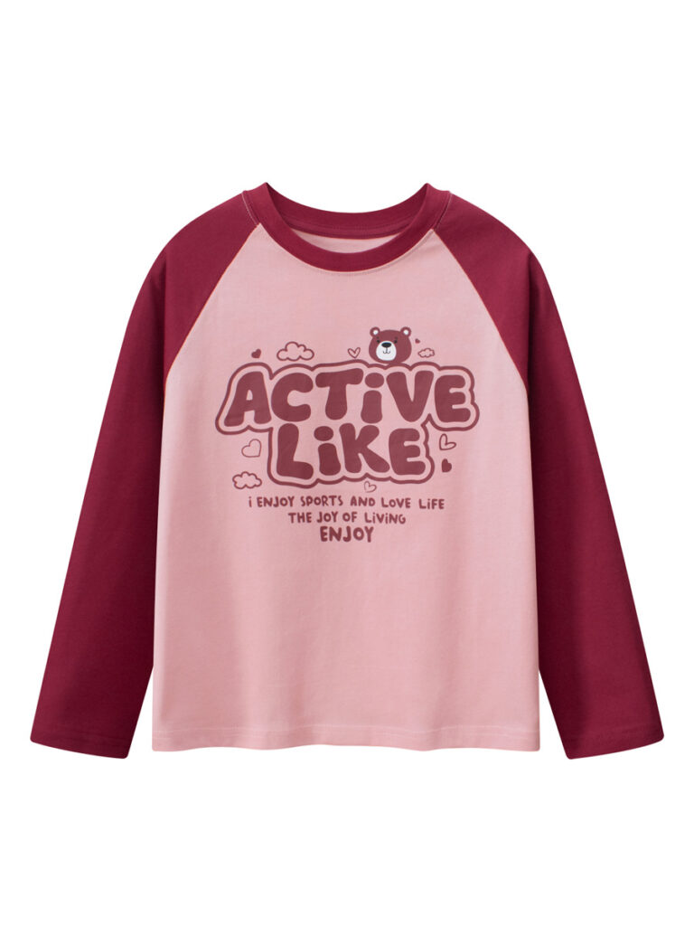 Spring Long Sleeved Top for Girls 1