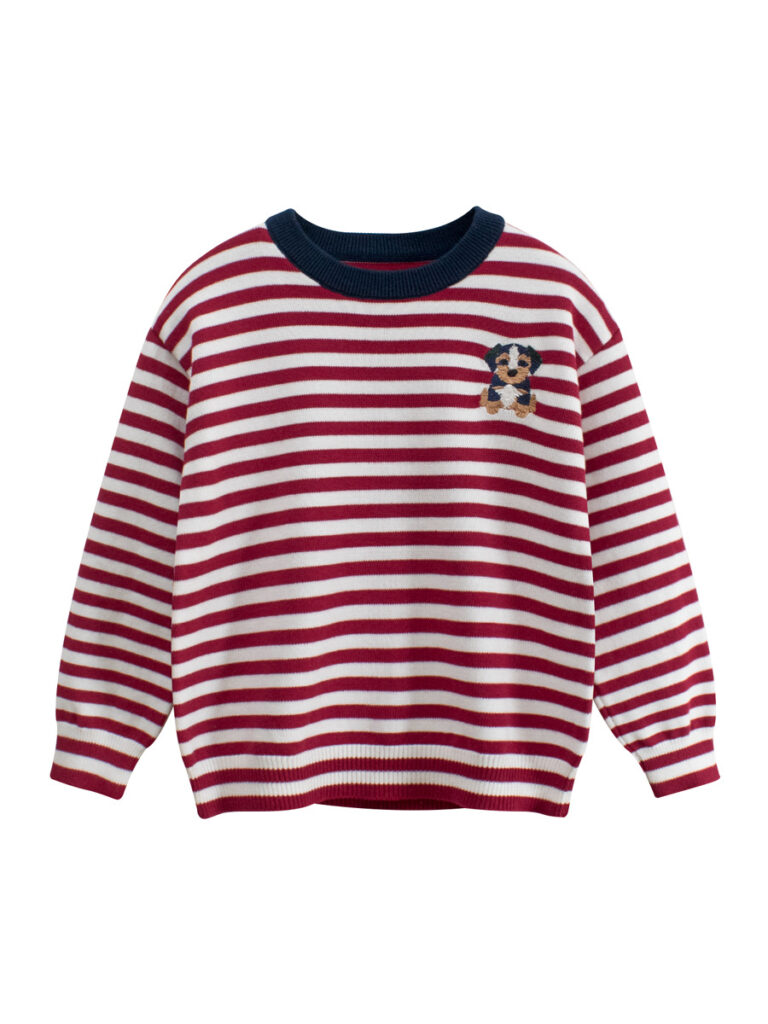 Kids Warm Striped Pullover 4