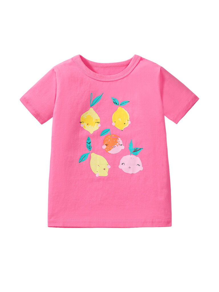 Cartoon Pattern Short Sleeves T-shirt 2