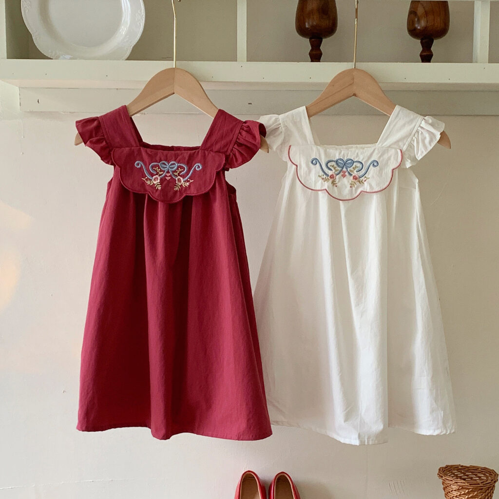 Summer Vintage Dress for Girls 1