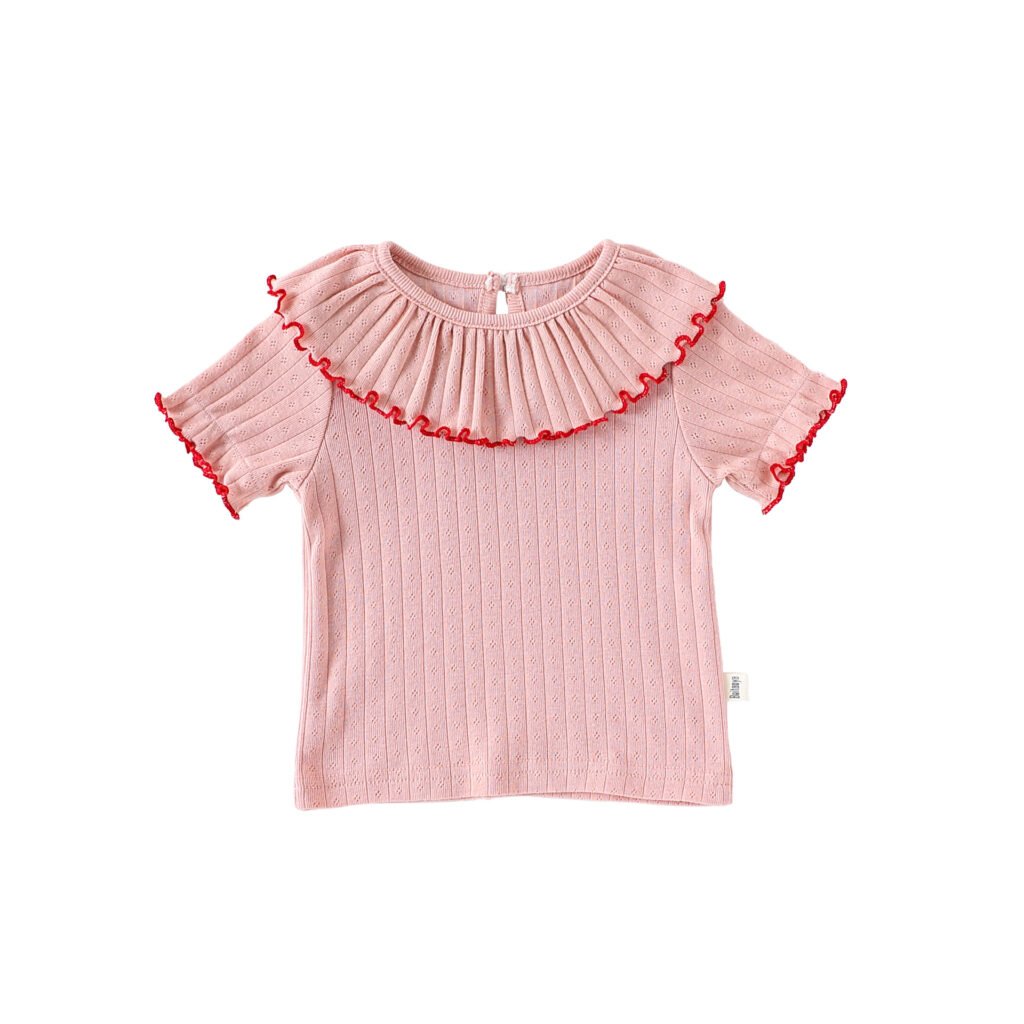 Simple Pattern Short Sleeves T-shirt 4